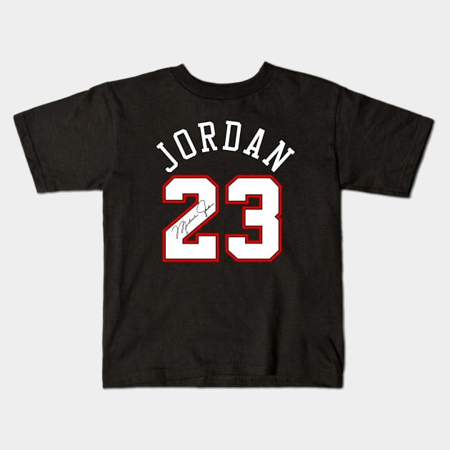 MJ - signed Kids T-Shirt by Buff Geeks Art